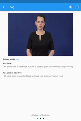 Auslan Dictionary android App screenshot 14