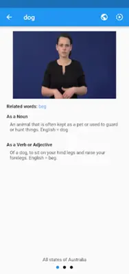 Auslan Dictionary android App screenshot 22