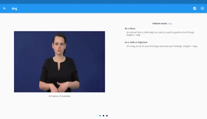 Auslan Dictionary android App screenshot 6